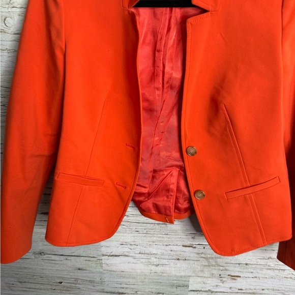 LOFT orange blazer size 2P - Picture 2 of 5